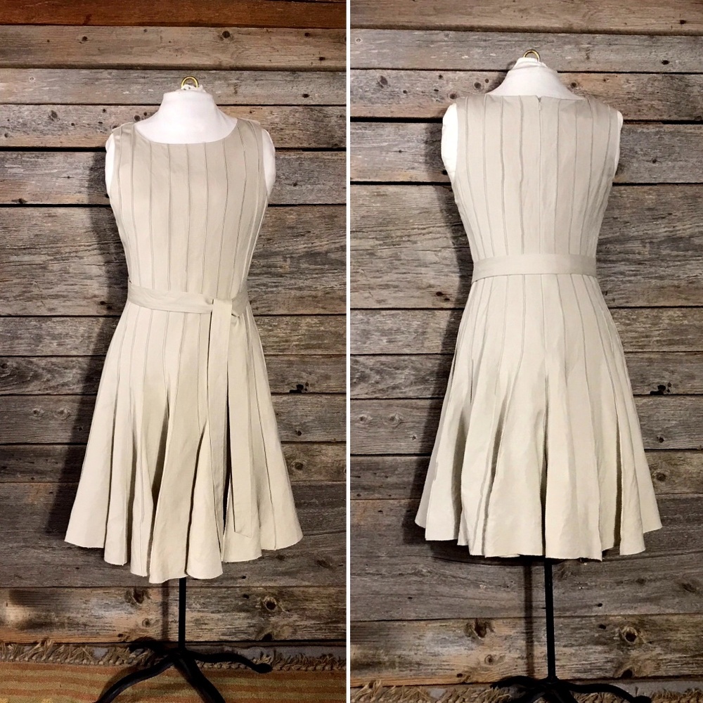CALVIN KLEIN Linen Blend Dress Size 6